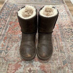 Brown Leather Waterproof Ugg